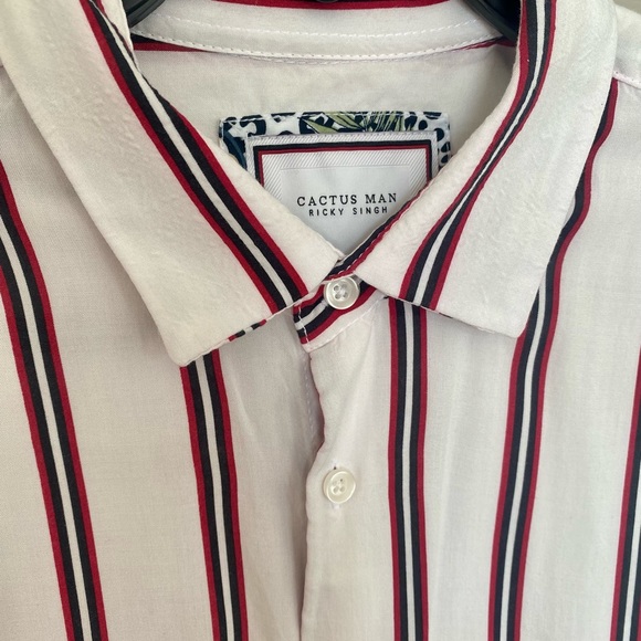 Cactus Man Ricky Singh Striped short sleeve button-up shirt - Picture 3 of 4